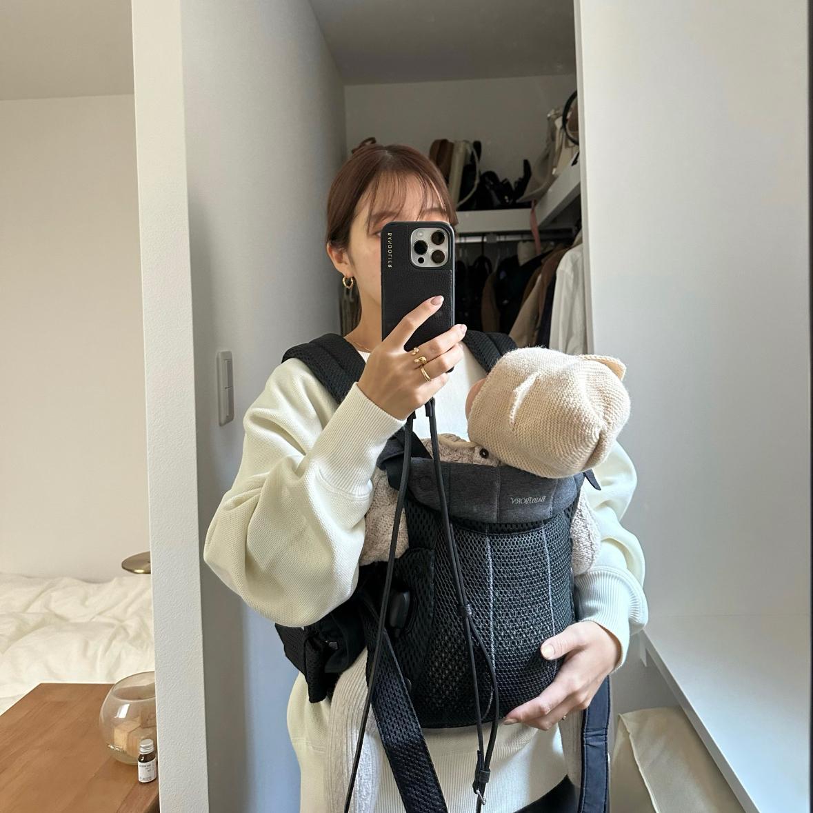Masterpiece of BabyBjörn Baby Carrier HARMONY featuring yui with Baby