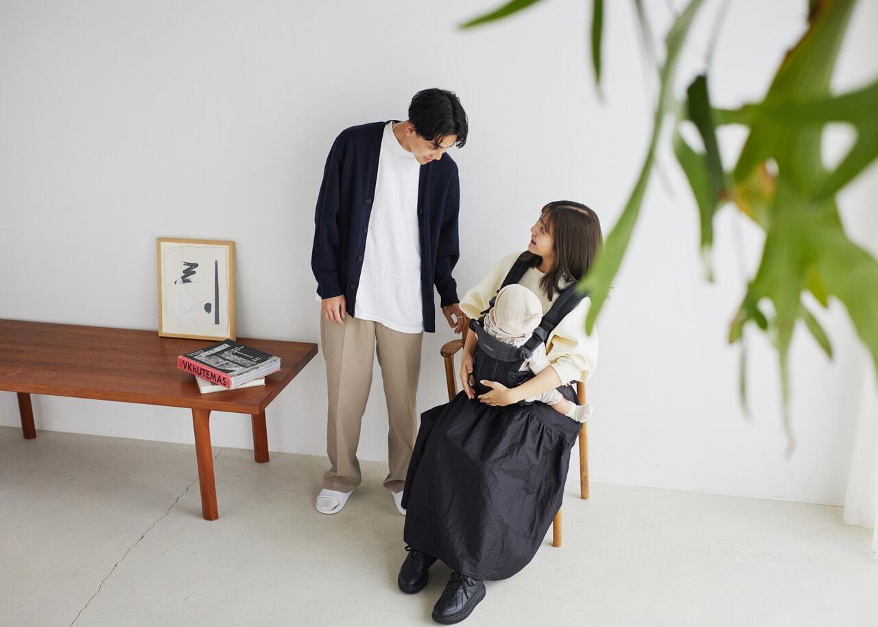 Masterpiece of BabyBjörn Baby Carrier HARMONY featuring yui with Baby