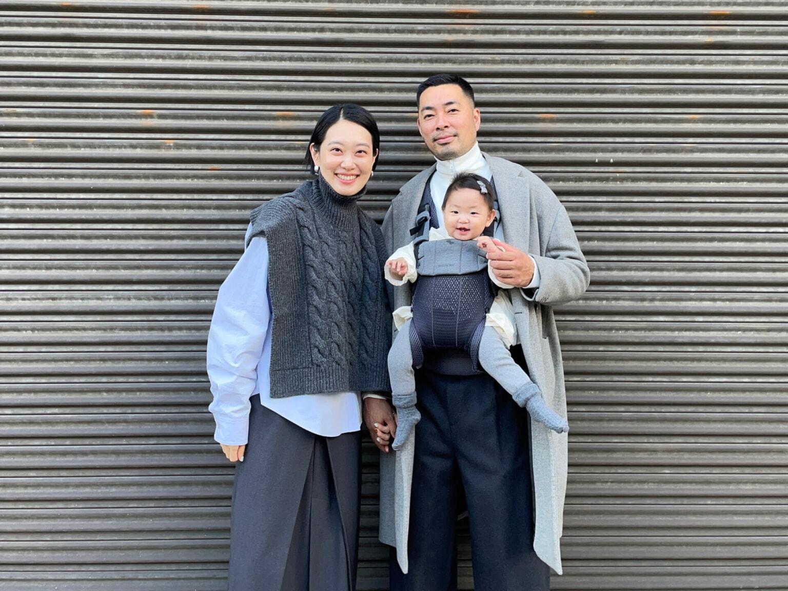 Sanako Harada with baby