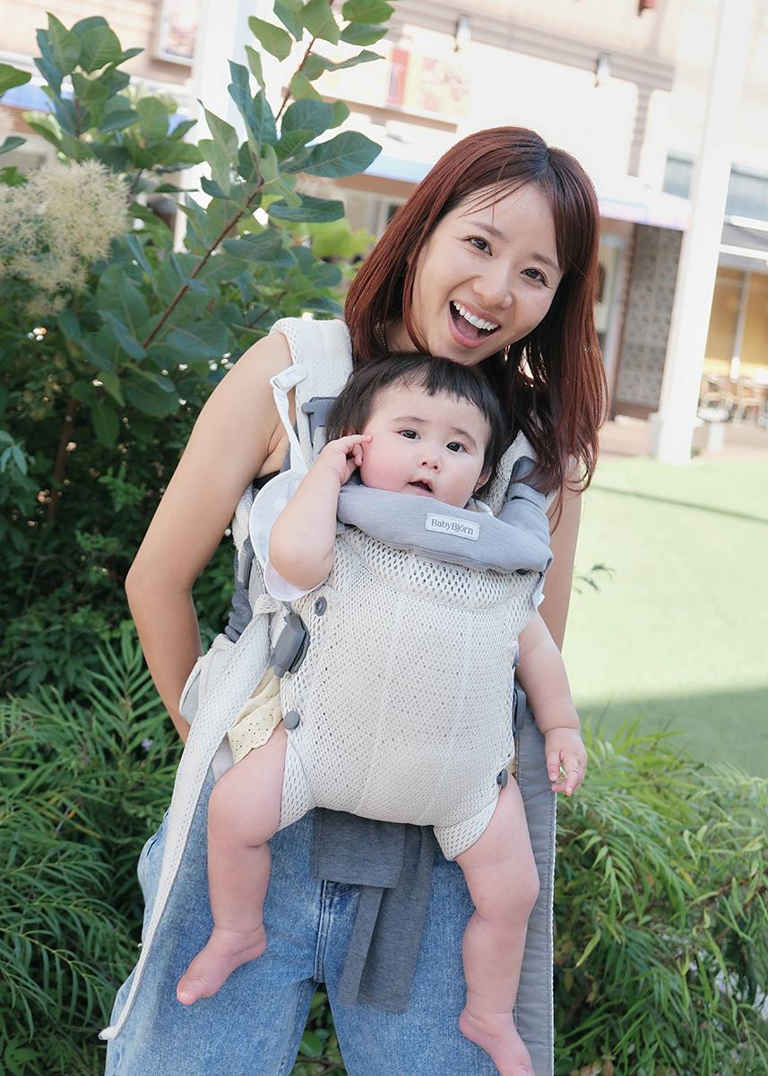 Baby Carrier Harmony in Cream 3D Mesh - BabyBjörn