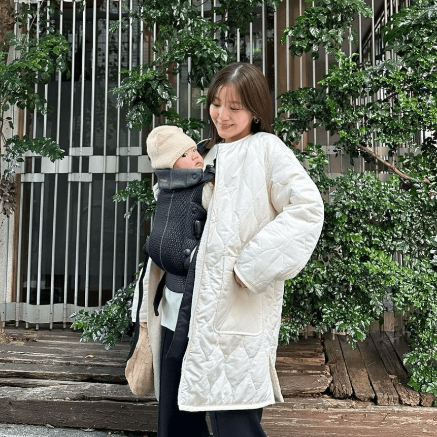 Masterpiece of BabyBjörn Baby Carrier HARMONY featuring yui with Baby